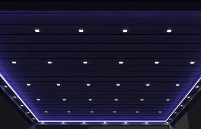 Gibus Sway - detail lamelové střechy