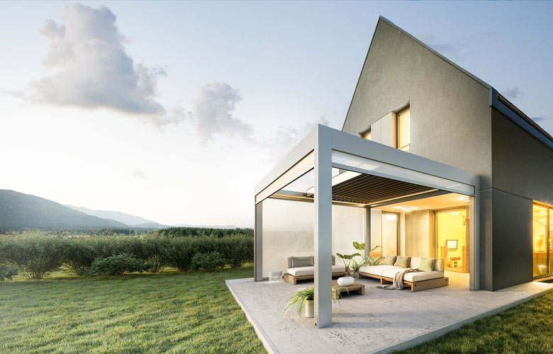 Gibus Varia - detail lamelové střechy